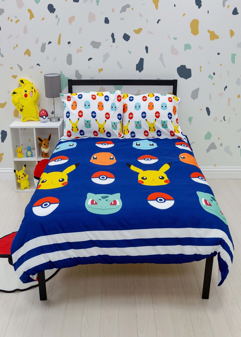 Pokemon Badges Duvet Cover