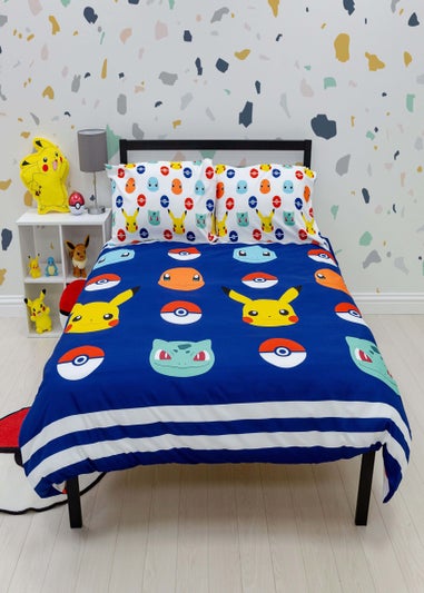 Pokemon Badges Duvet Cover