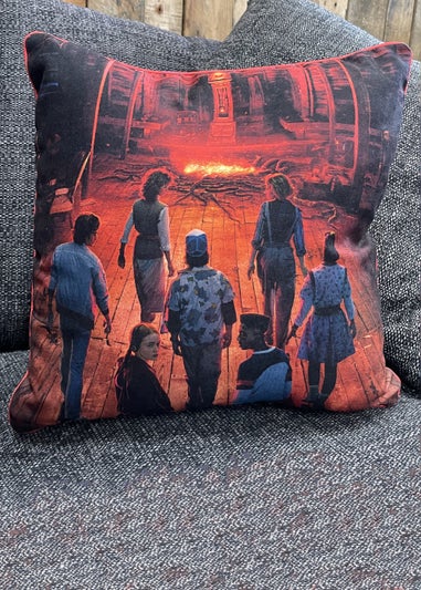 Stranger Things Stamp Square Cushion