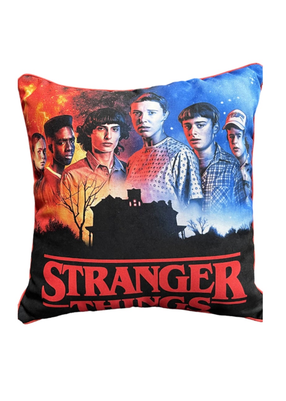 Stranger Things Stamp Square Cushion
