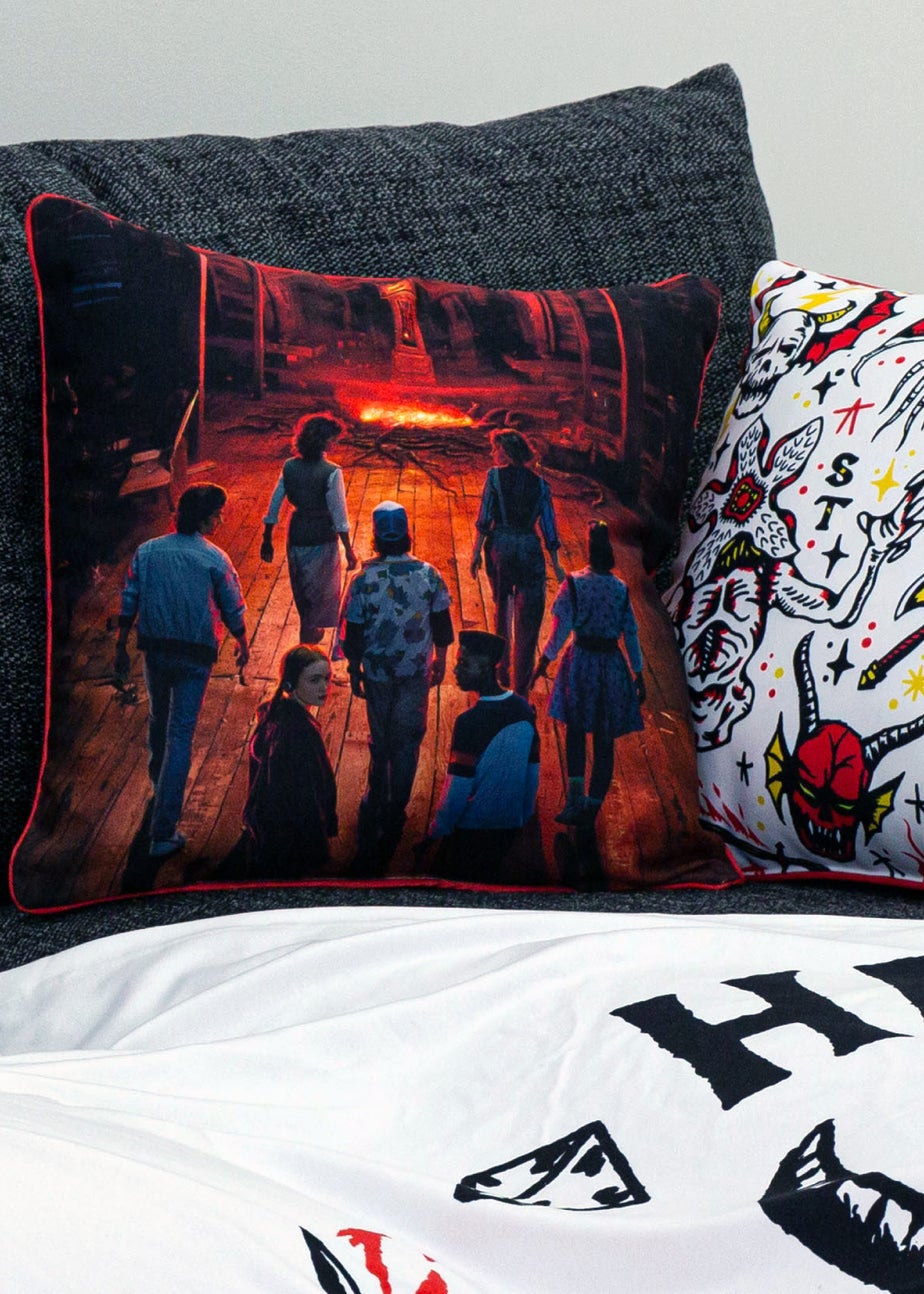 Stranger Things Stamp Square Cushion