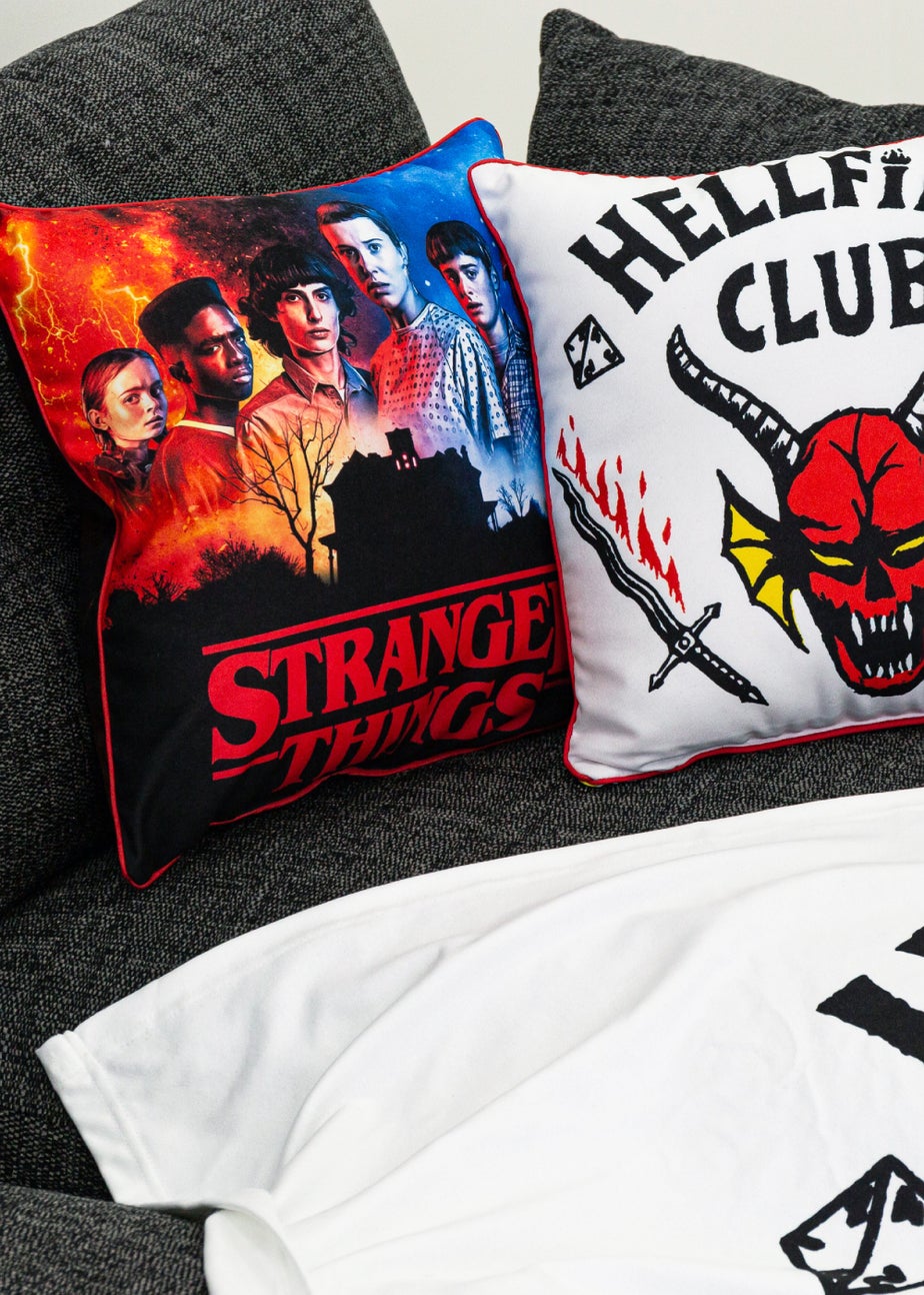 Stranger Things Stamp Square Cushion