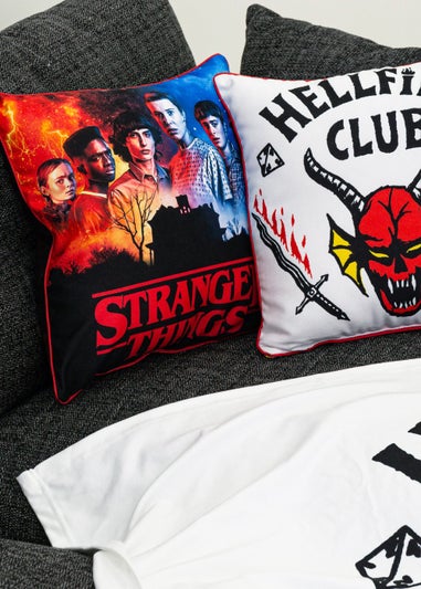 Stranger Things Stamp Square Cushion