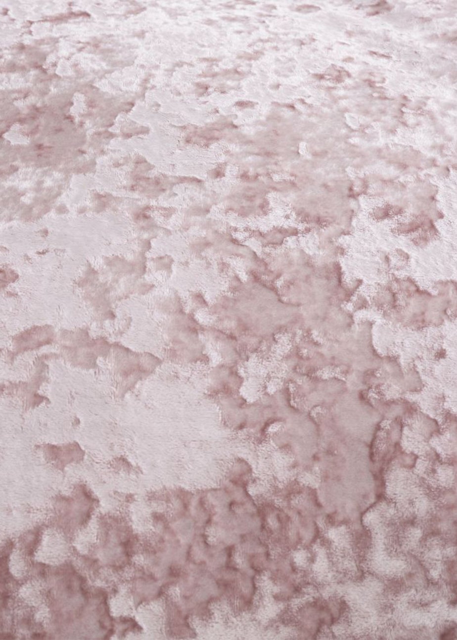 Catherine Lansfield Crushed Velvet Duvet Cover Set Blush Pink