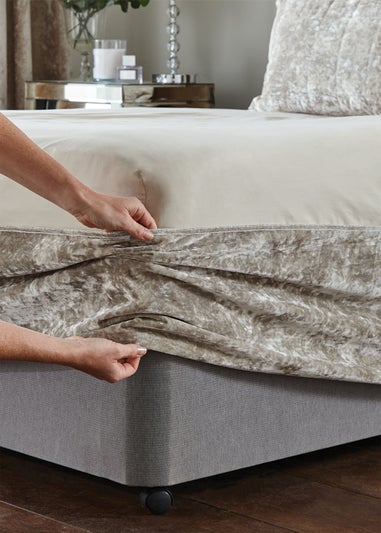 Catherine Lansfield Crushed Velvet Divan Base Wrap