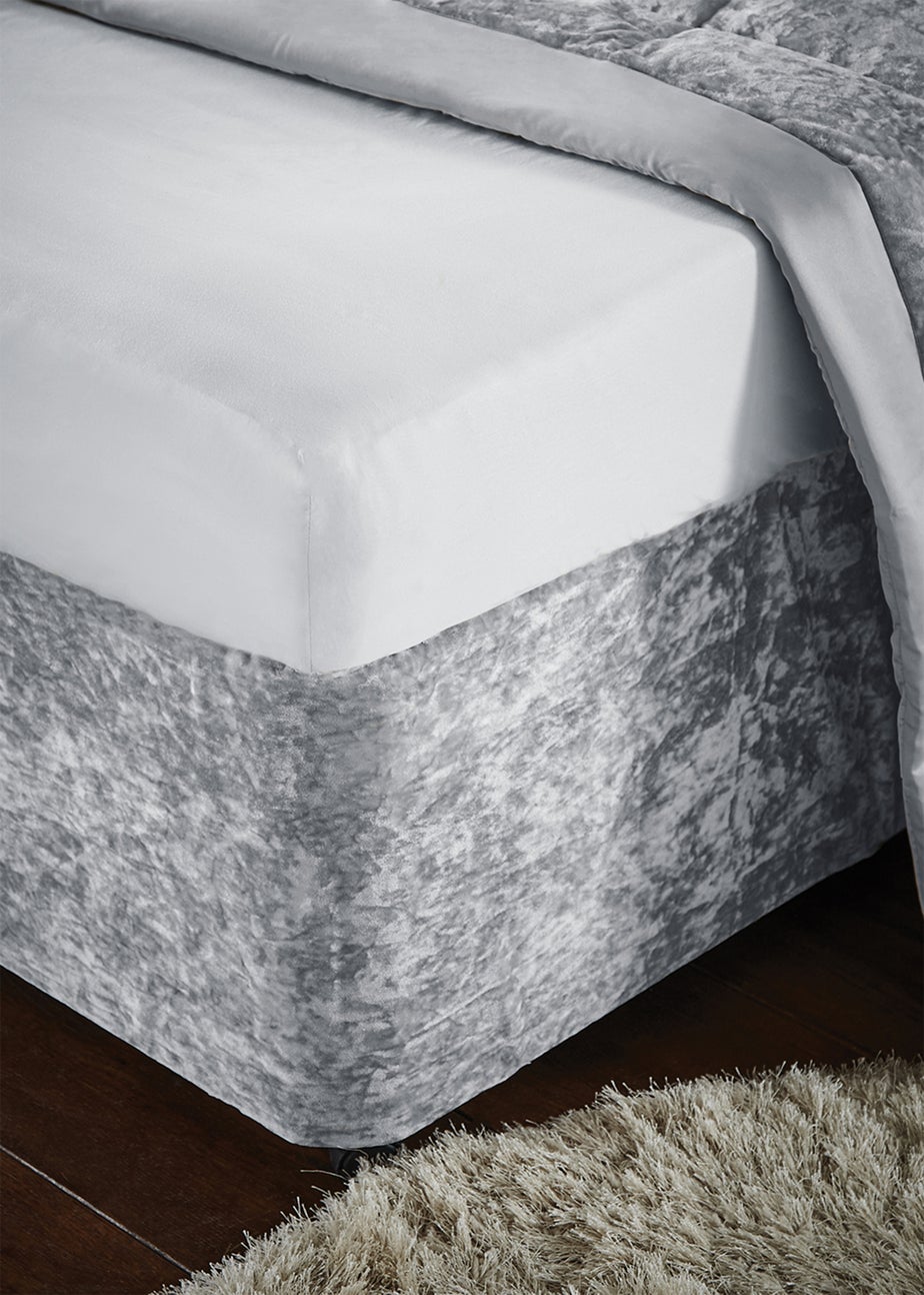 Catherine Lansfield Crushed Velvet Divan Base Wrap
