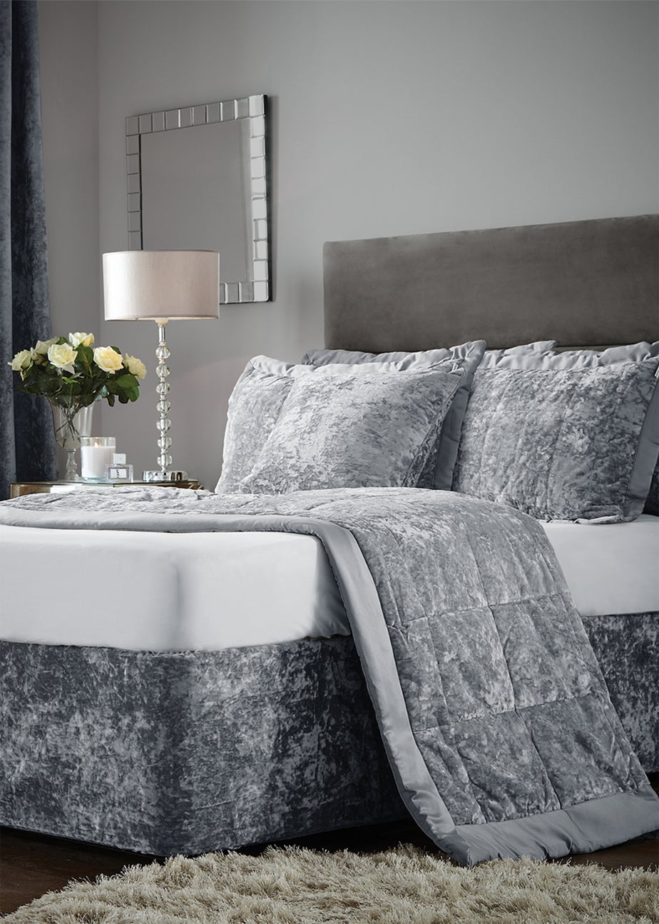 Catherine Lansfield Crushed Velvet Divan Base Wrap