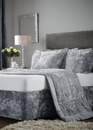 Catherine Lansfield Crushed Velvet Divan Base Wrap