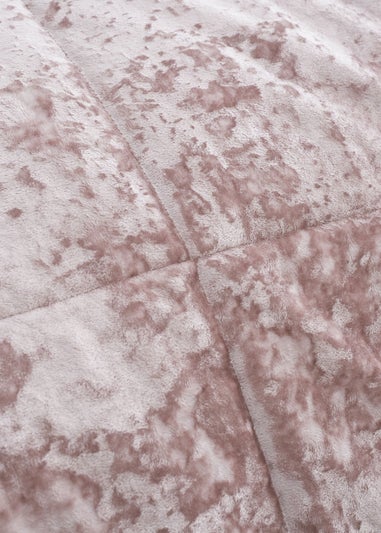 Catherine Lansfield Crushed Velvet Quilted Bedspread (220x220cm)