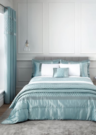 Catherine Lansfield Sequin Cluster Lined Eyelet Curtains