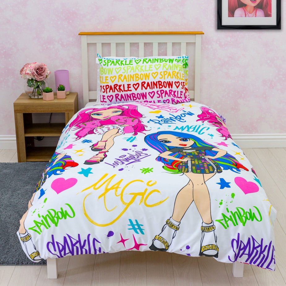 Rainbow High Glow Duvet Cover