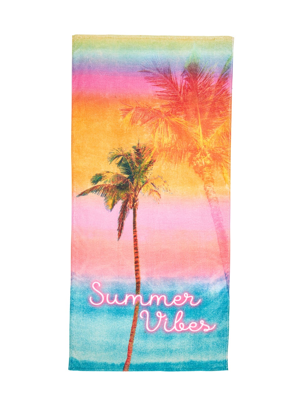 Sassy B Summer Vibes Cotton Beach Towel