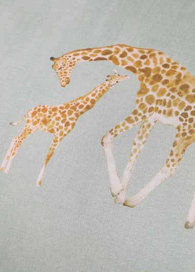Fusion Milo Giraffe Blue Reversible Duvet Cover Set
