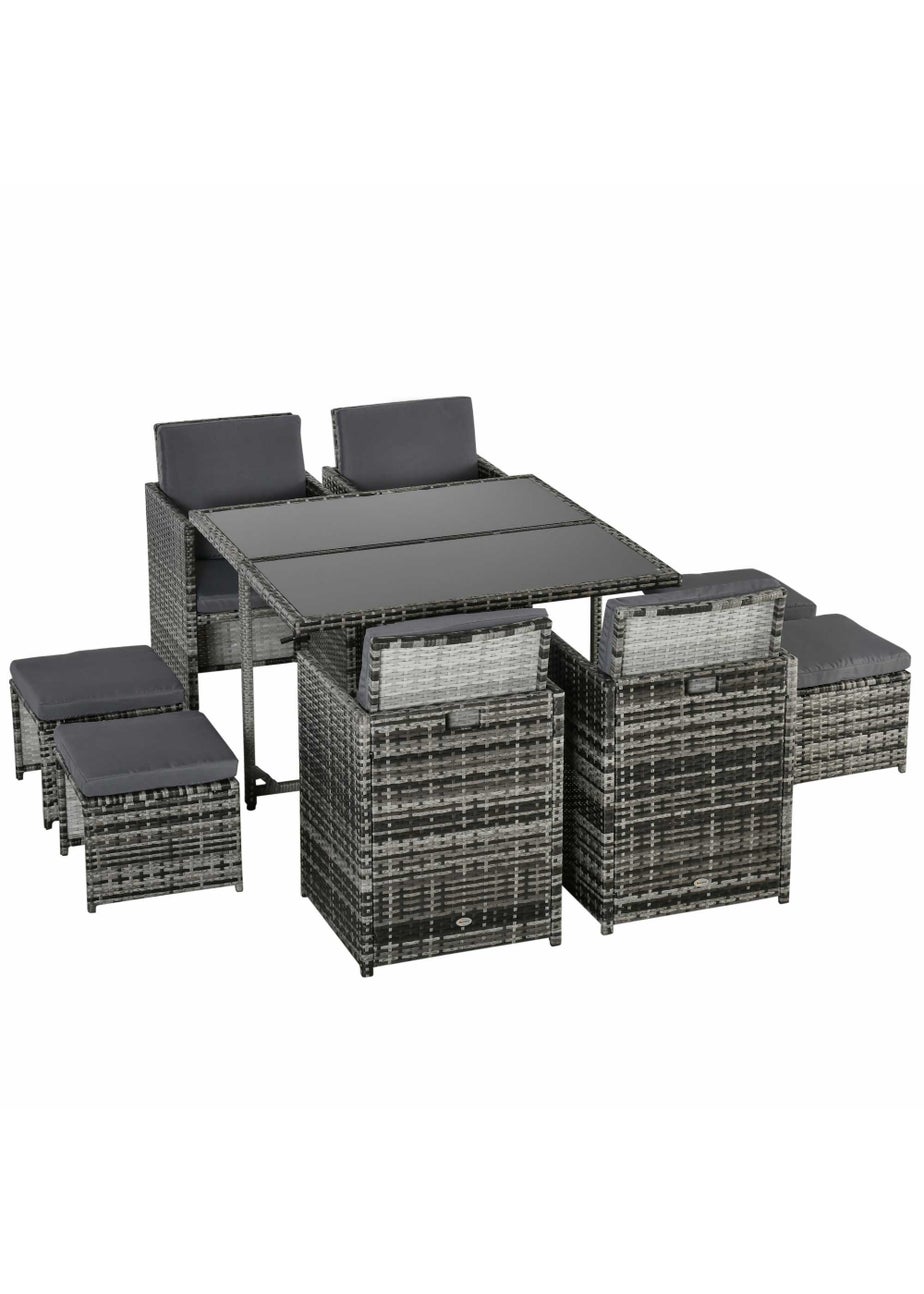 Outsunny Rattan Garden Furniture Set