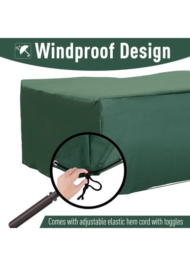 Outsunny 600D Oxford Patio Set Cover Outdoor Garden Rattan Furniture Protection Cover Protector