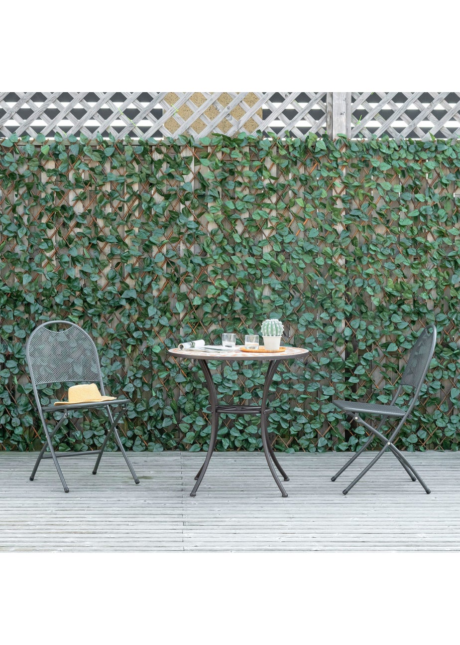 Outsunny 4 Piece 2m x 1m Expanding Trellis Fence