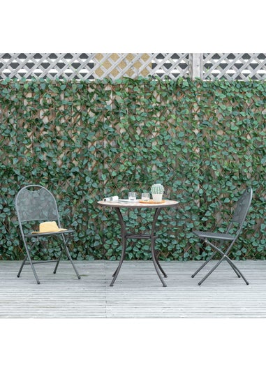 Outsunny 4 Piece 2m x 1m Expanding Trellis Fence