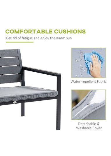 Outsunny 4 PCs Outdoor Conversation Sofa Set