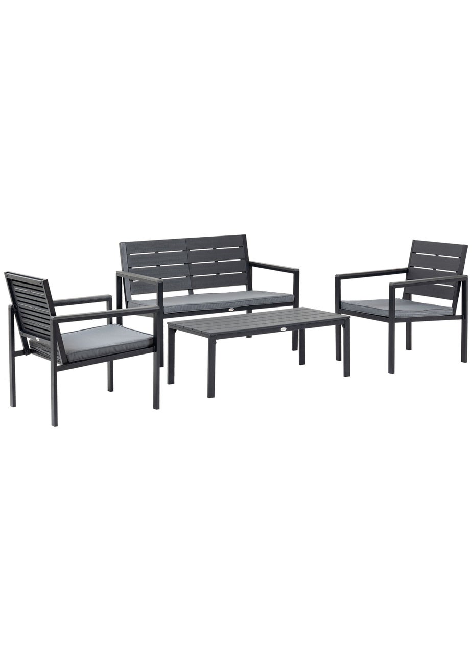 Outsunny 4 PCs Outdoor Conversation Sofa Set