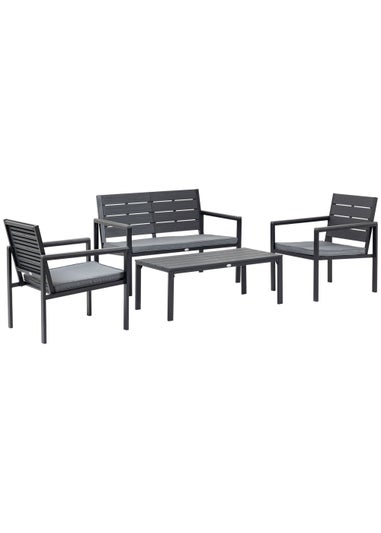 Outsunny 4 PCs Outdoor Conversation Sofa Set