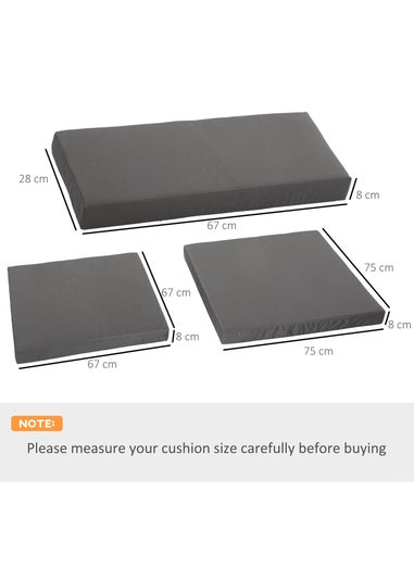 Outsunny 7 Piece Cushion Pad Set