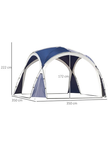 Outsunny Camping Gazebo Dome Tent (3.5 x 3.5M)