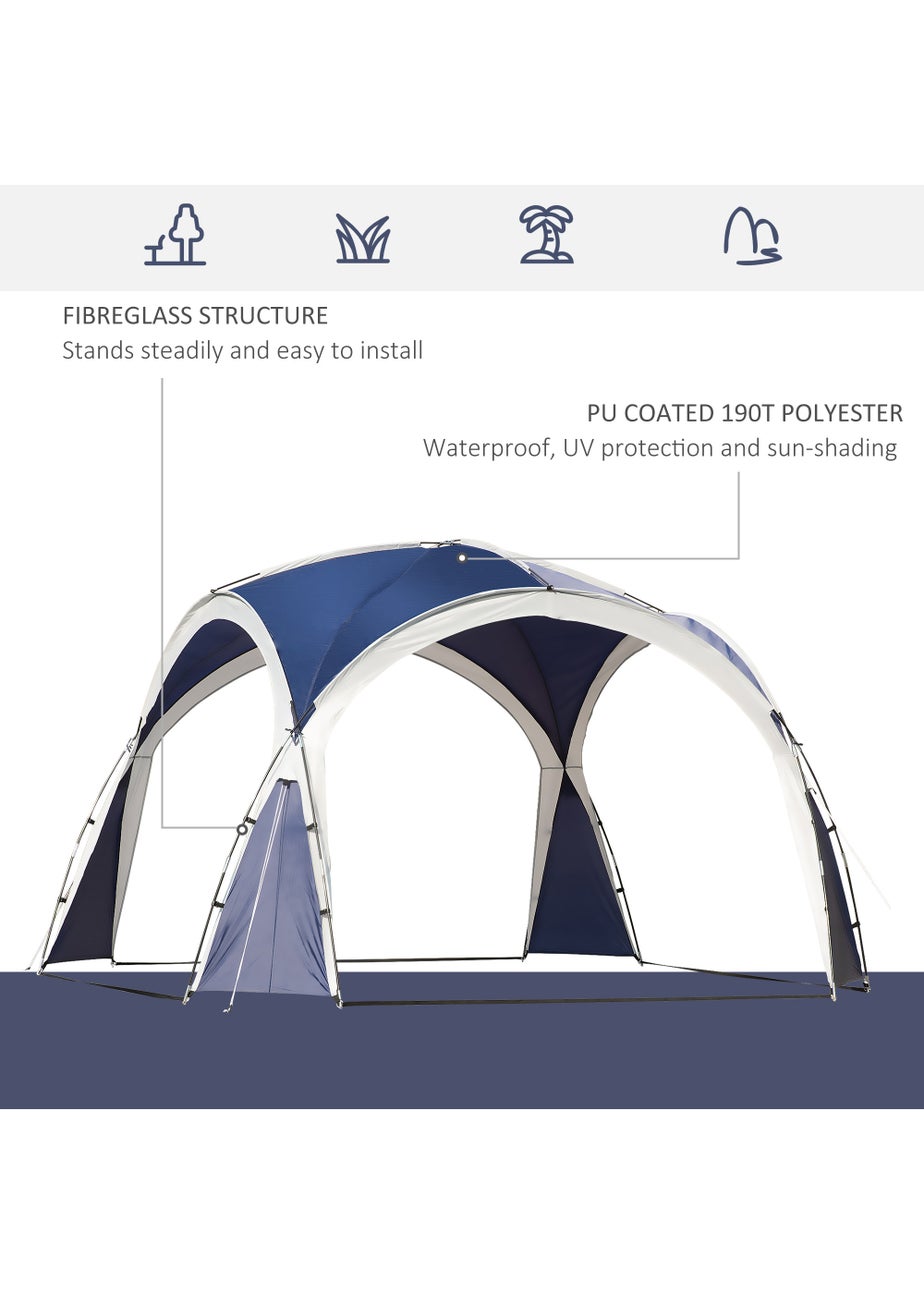 Outsunny Camping Gazebo Dome Tent (3.5 x 3.5M)