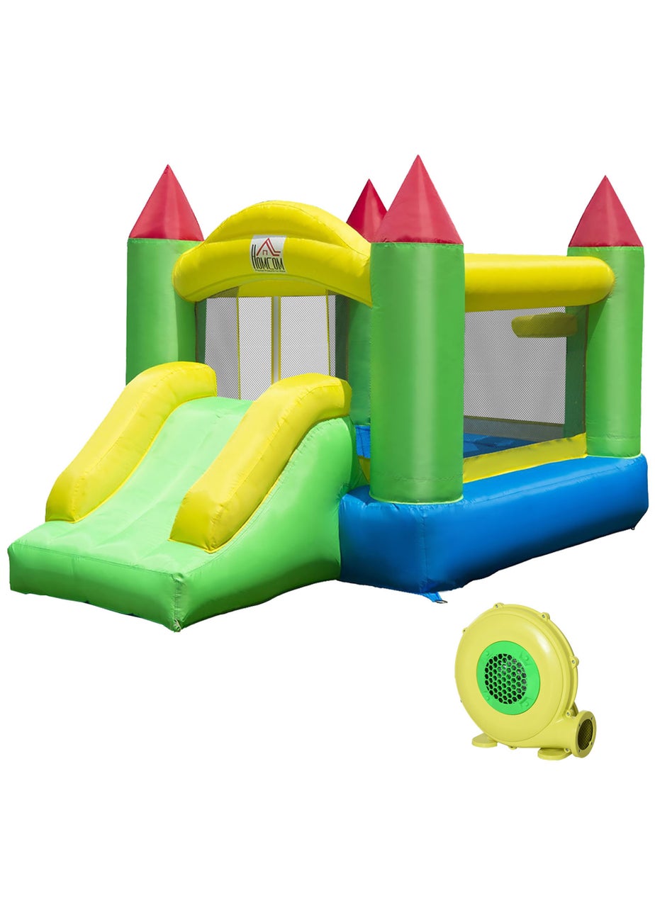 HOMCOM Inflatable Bouncy Castle Slide (160cm x 300cm x 180cm)