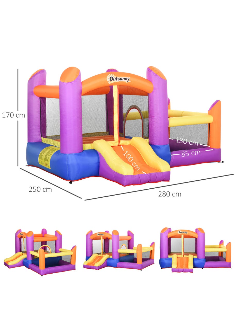 Outsunny Inflatable Bouncy Castle (170cm x 280cm x 250cm)