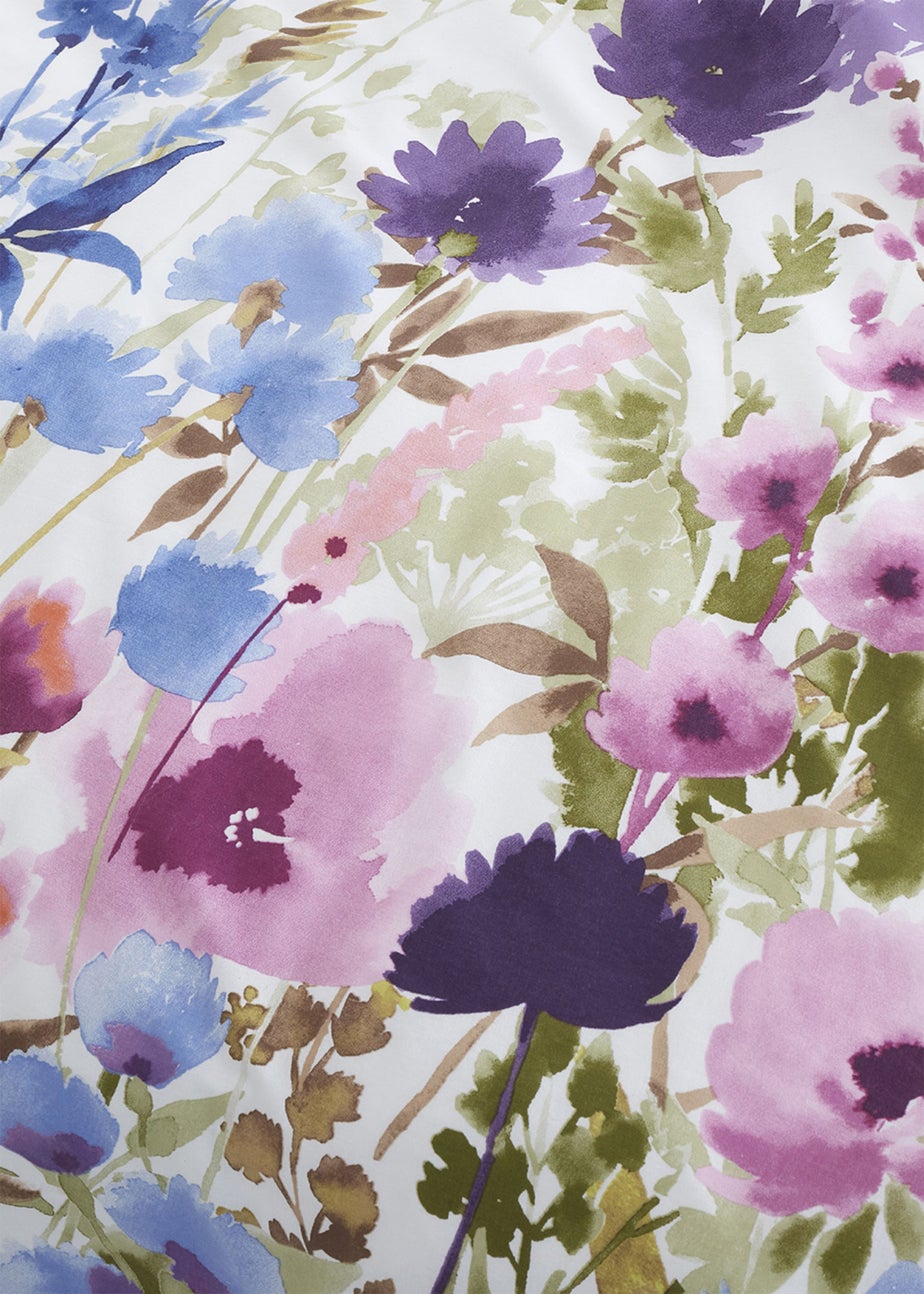 Catherine Lansfield Countryside Floral Reversible Duvet Cover Set White