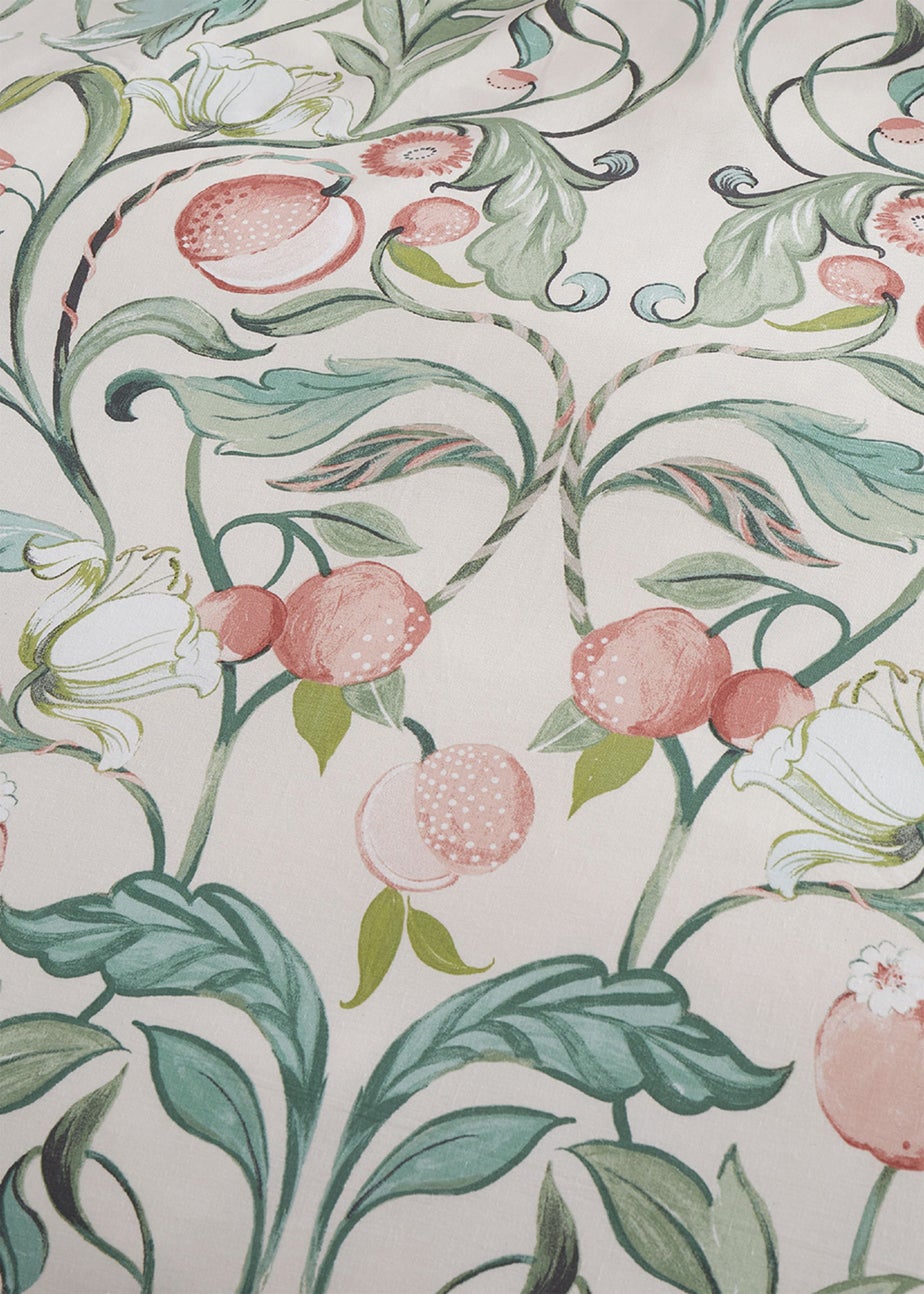 Catherine Lansfield Clarence Floral Reversible Duvet Cover Set Natural