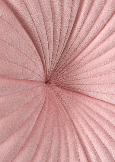 Catherine Lansfield Round Cushion Soft Touch 40x40cm Cushion Pink