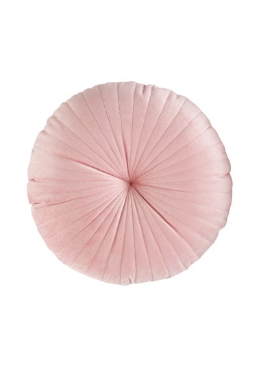 Catherine Lansfield Round Cushion Soft Touch 40x40cm Cushion Pink