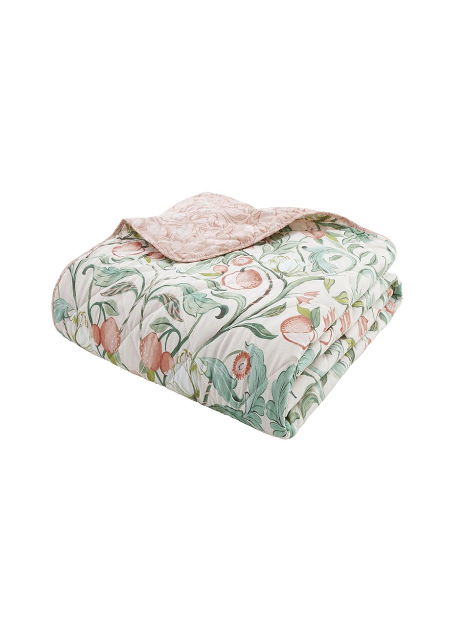 Catherine Lansfield Clarence Floral Quilted Bedspread (220x230cm)