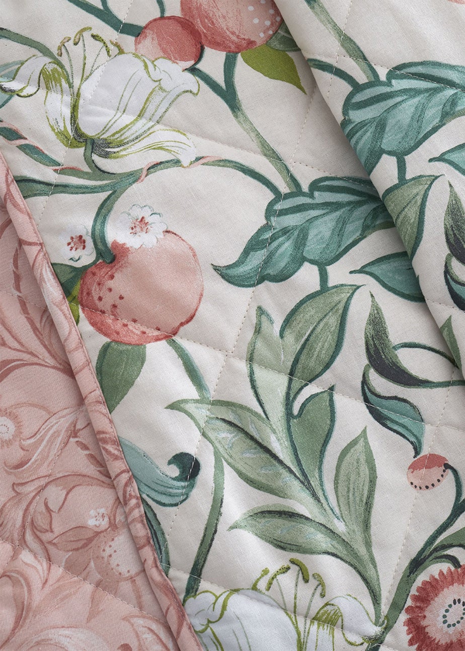 Catherine Lansfield Clarence Floral Quilted Bedspread (220x230cm)
