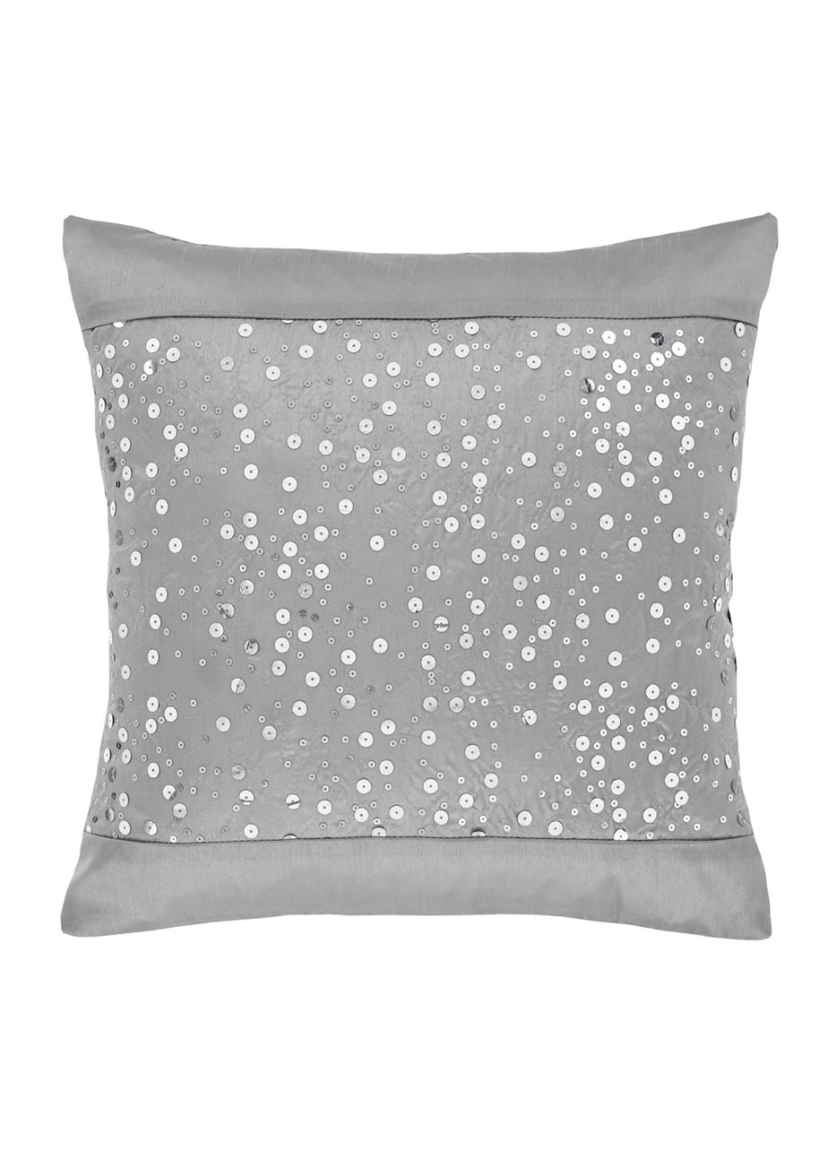Catherine Lansfield Glitzy Sequin Cushion (43x43cm)