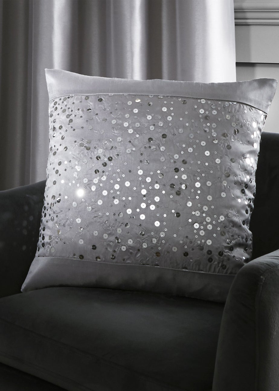 Catherine Lansfield Glitzy Sequin Cushion (43x43cm)