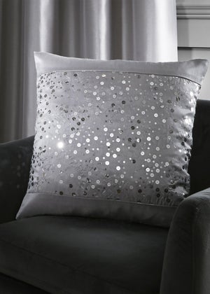 Catherine Lansfield Glitzy Sequin Cushion (43x43cm)