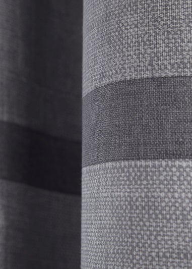 Catherine Lansfield Melville Woven Texture Eyelet Curtains