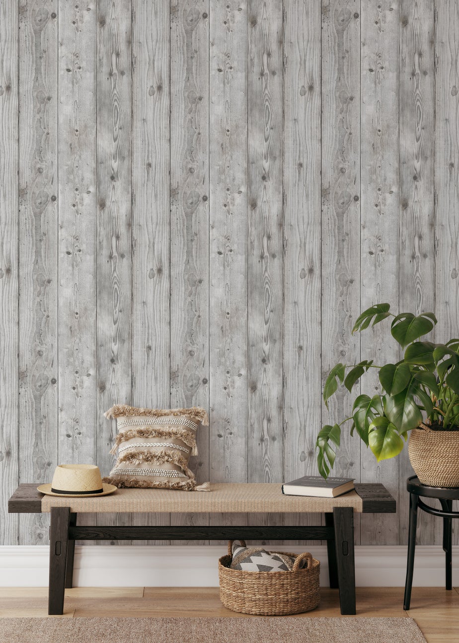 Muriva Timber Planks Wallpaper