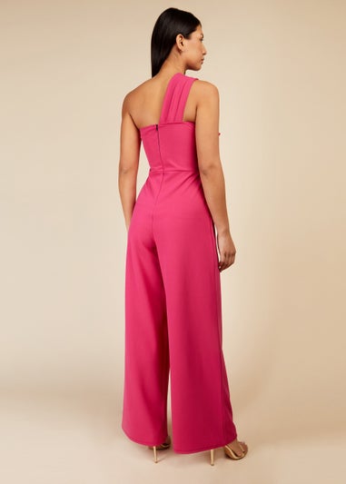 Little Mistress Pink Bow Jumpsuit