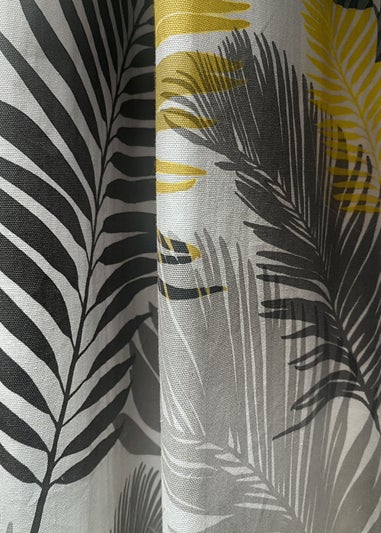 Fusion Tropical Curtains Yellow Eyelet Curtains