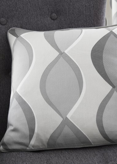 Fusion Lennox Grey Filled Cushion (43cm x 43cm)