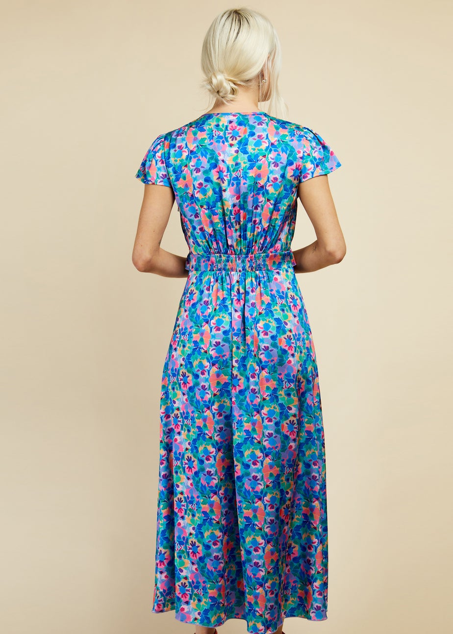 Little Mistress multicoloured Floral Midi Dress