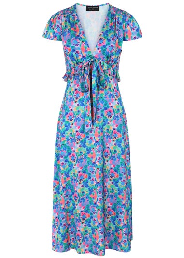 Little Mistress multicoloured Floral Midi Dress