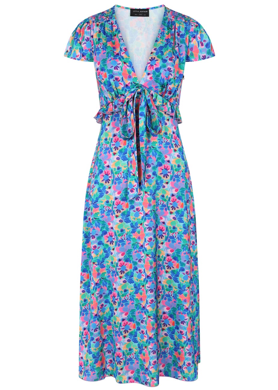 Little Mistress multicoloured Floral Midi Dress