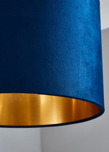 Inlight Velvet Drum Lamp Shade (35cm x 35cm x 22cm)