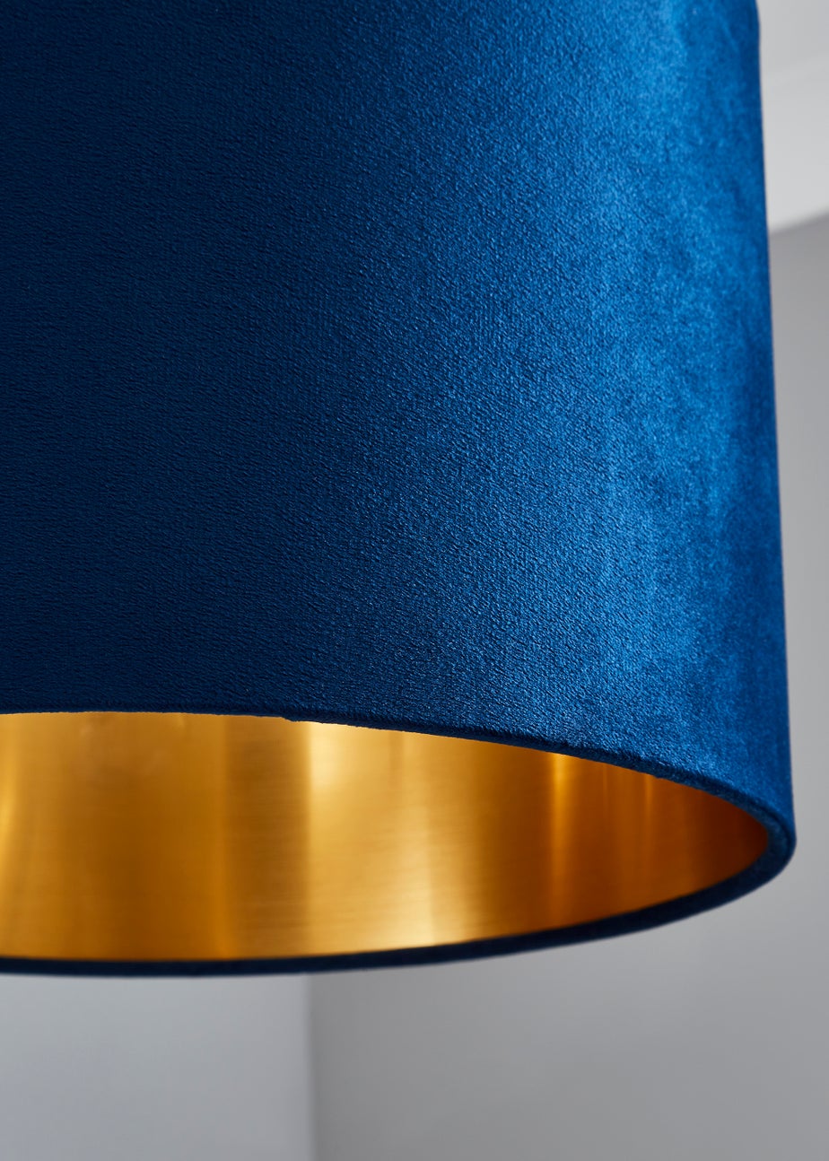 Inlight Velvet Drum Lamp Shade (35cm x 35cm x 22cm)