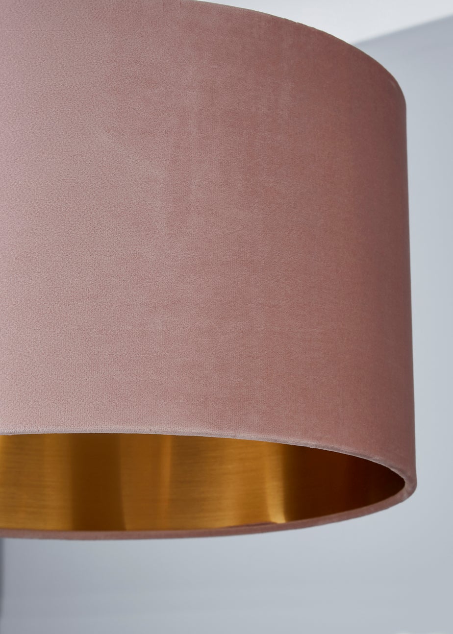 Inlight Velvet Drum Lamp Shade (35cm x 35cm x 22cm)