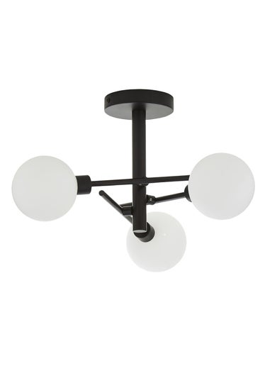 Inlight Nova 3LT Ceiling Light Black (48cm x 48cm x 21cm)